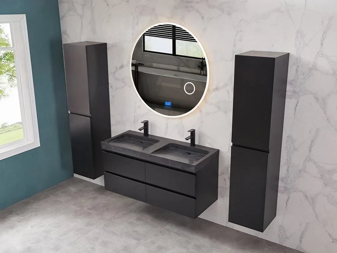 Miroir de salle de bain LED - Bluetooth - Marbella 80x80cm