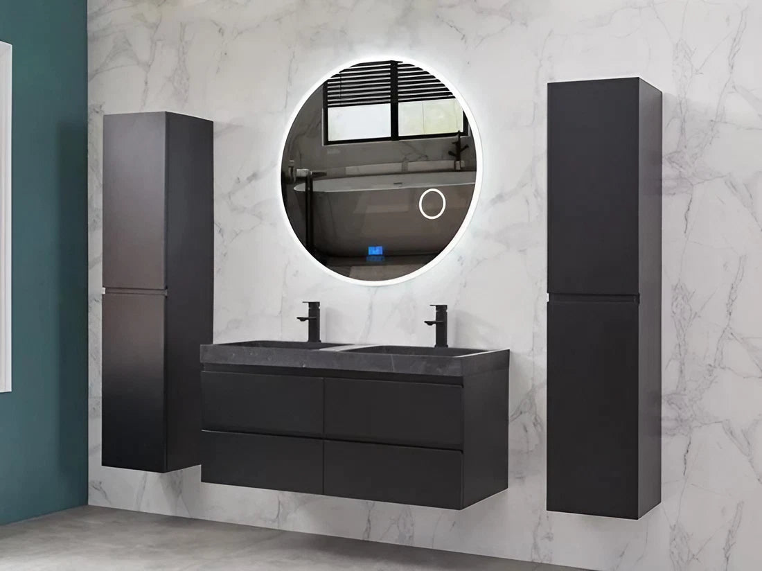 Miroir de salle de bain LED - Bluetooth - Marbella 80x80cm