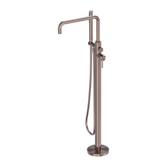 Robinet de baignoire indépendant Capri - Douche à main - Bronze brossé