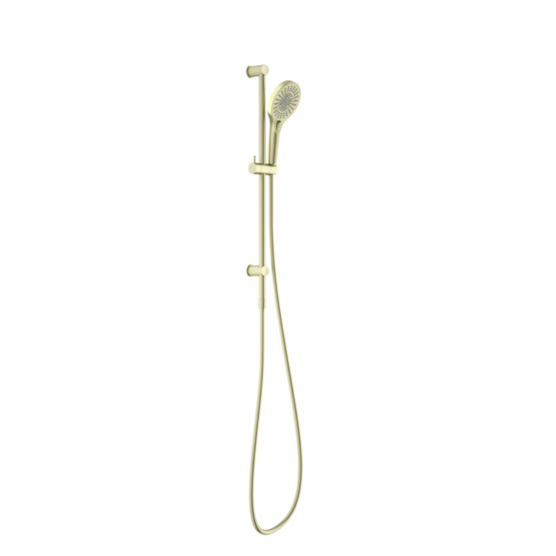 Douche à main avec barre coulissante - Valencia – Douche aérienne - Or brossé