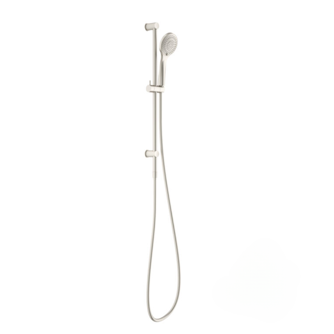 Douche à main avec barre coulissante - Valencia – Douche à air - Nickel brossé