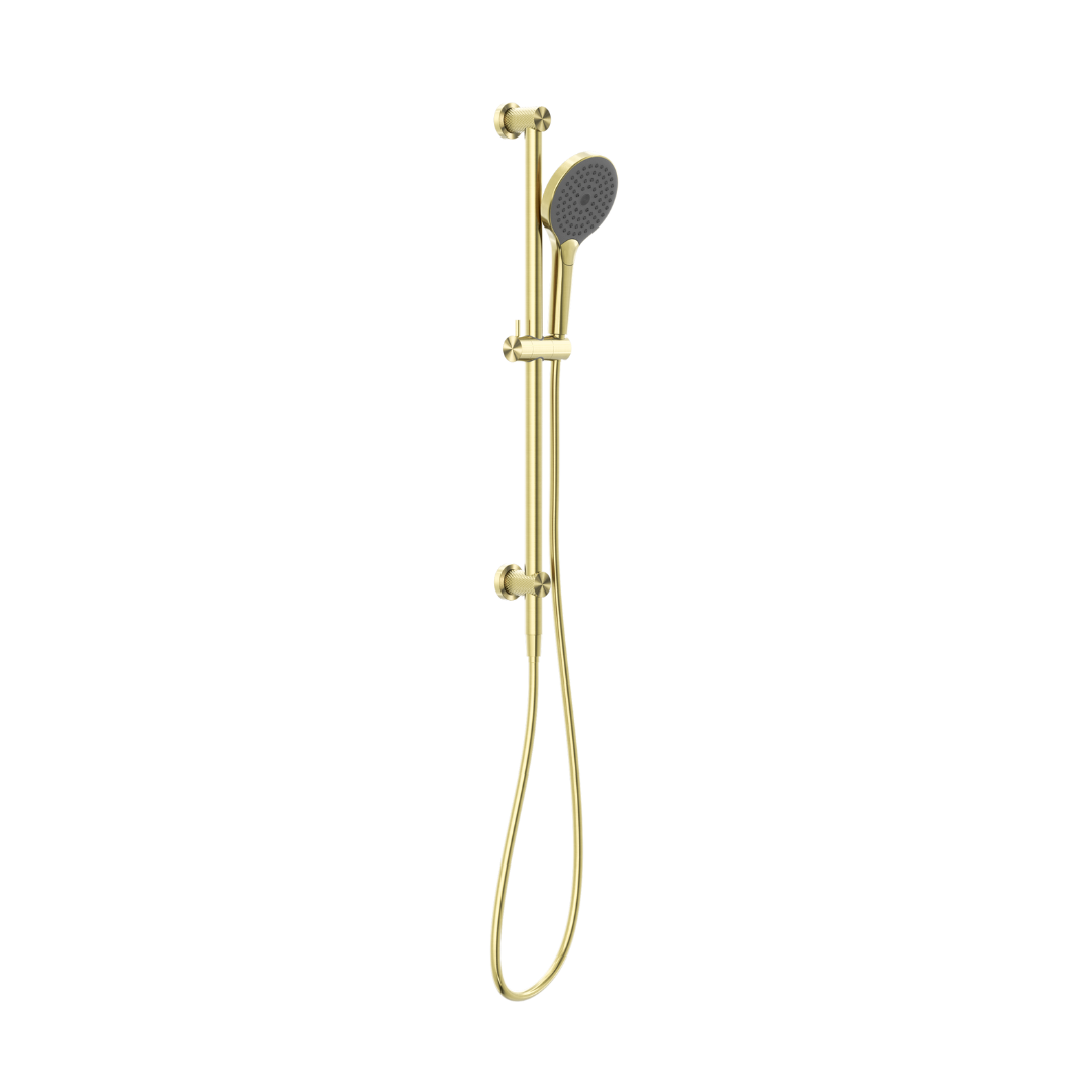 Douche à main avec barre coulissante - Valencia – Douche à air II - Or brossé