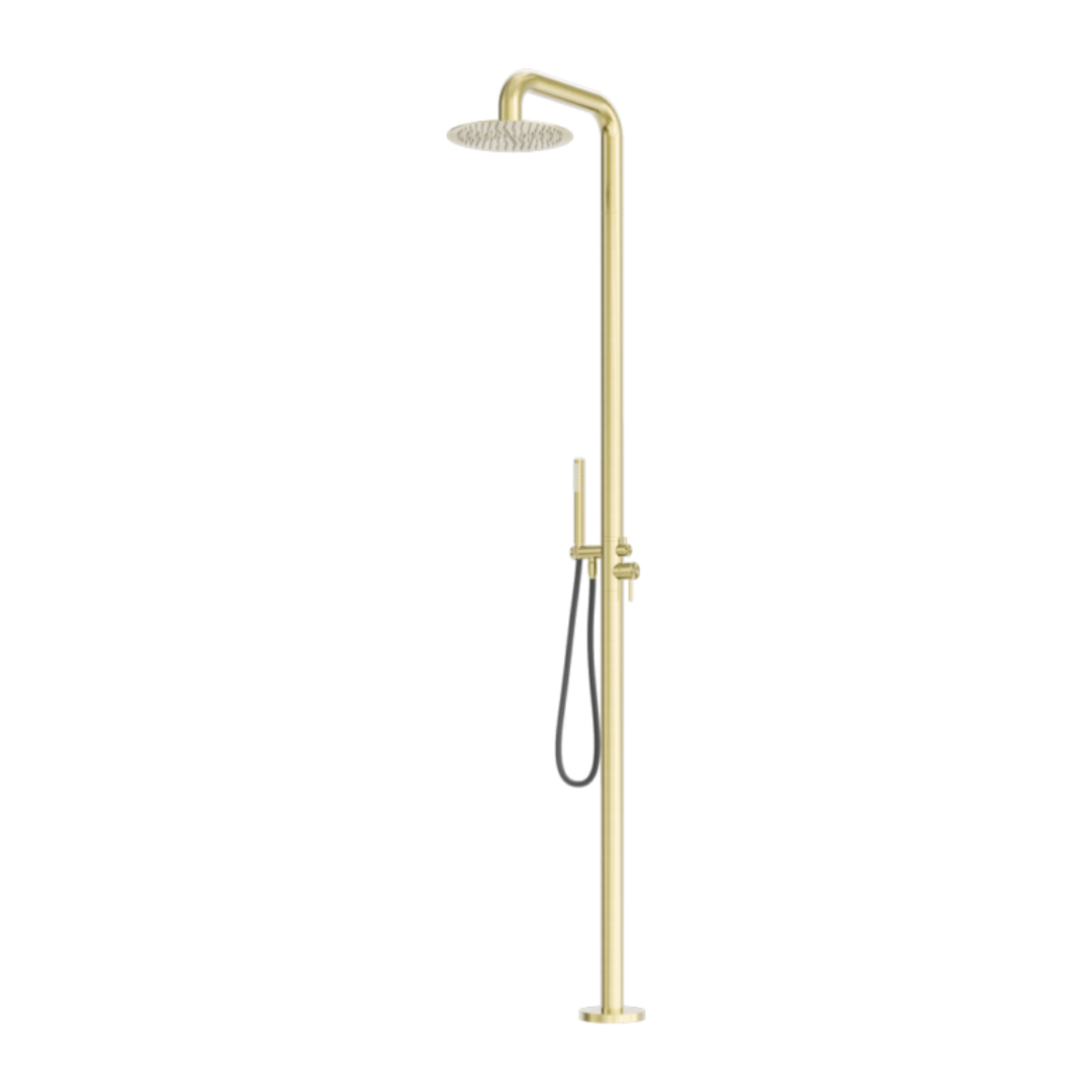 Buitendoucheset Capri – Indépendant – Douche de pluie & Douche à main - Or brossé