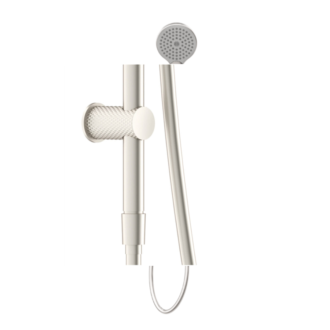 Douche à main avec barre coulissante - Valencia – Douche à air - Nickel brossé