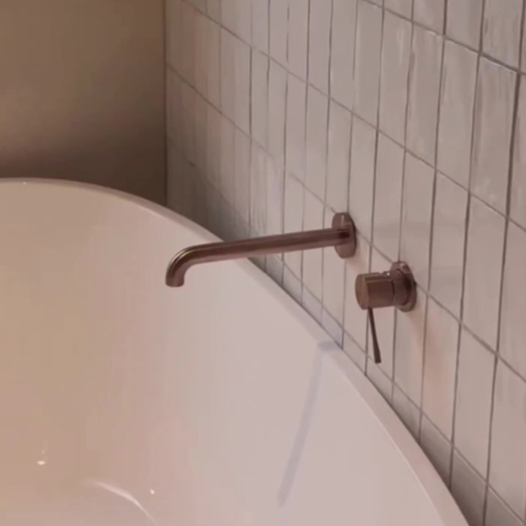 Robinet de lavabo encastré Valencia – Sans plaque arrière - Bronze brossé