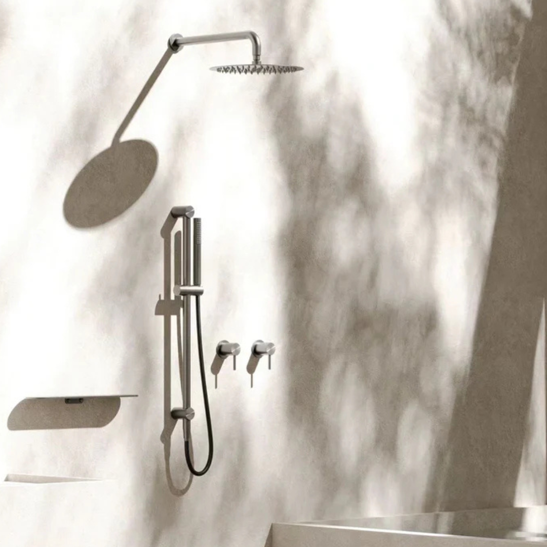 Douche à main avec barre coulissante Capri - Bronze brossé