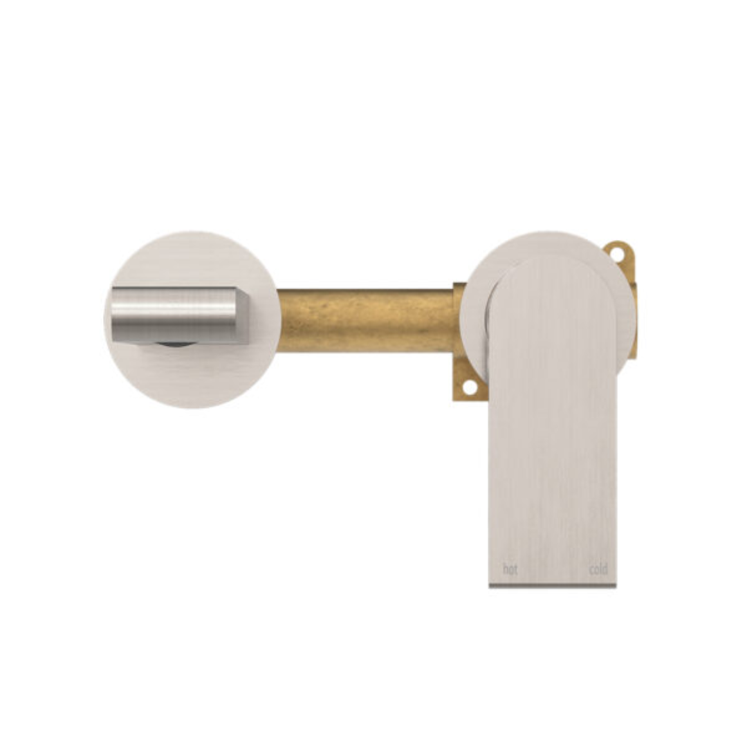 Robinet de lavabo encastré Portofino – Sans plaque arrière - Nickel brossé