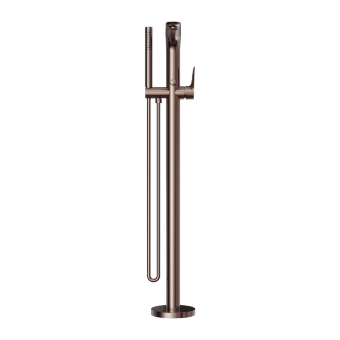Robinet de baignoire indépendant Portofino - Douche à main - Bronze brossé