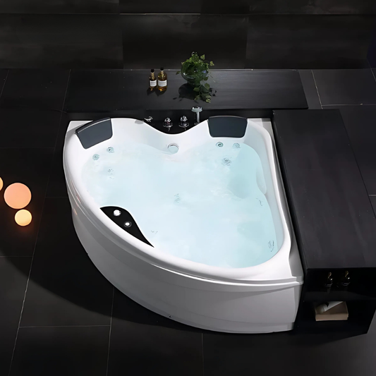 Hoekbad Massagebad – Paris – Glans Blanc – 150x150x67 cm
