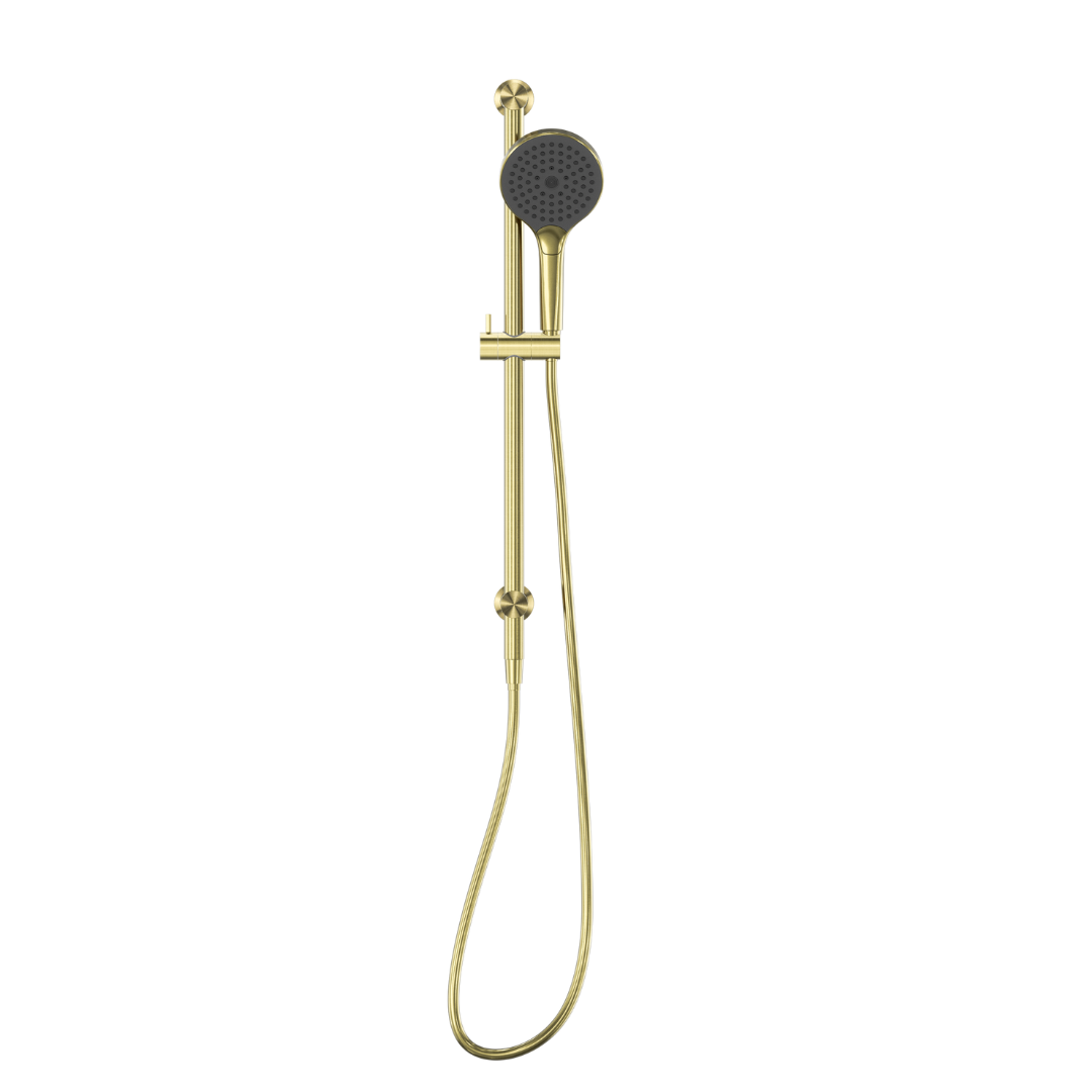 Douche à main avec barre coulissante - Valencia – Douche à air II - Or brossé