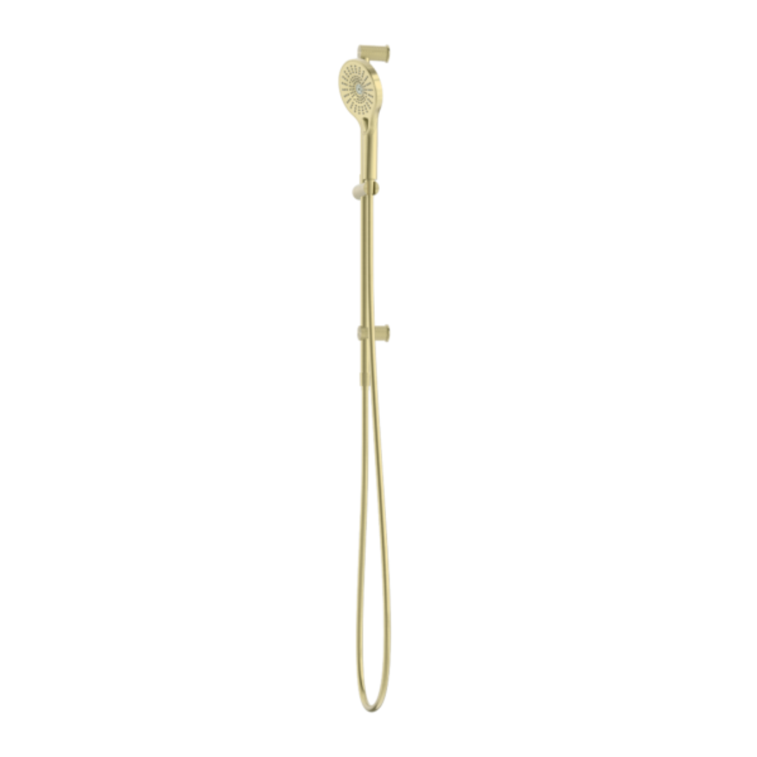 Douche à main avec barre coulissante - Valencia – Douche aérienne - Or brossé