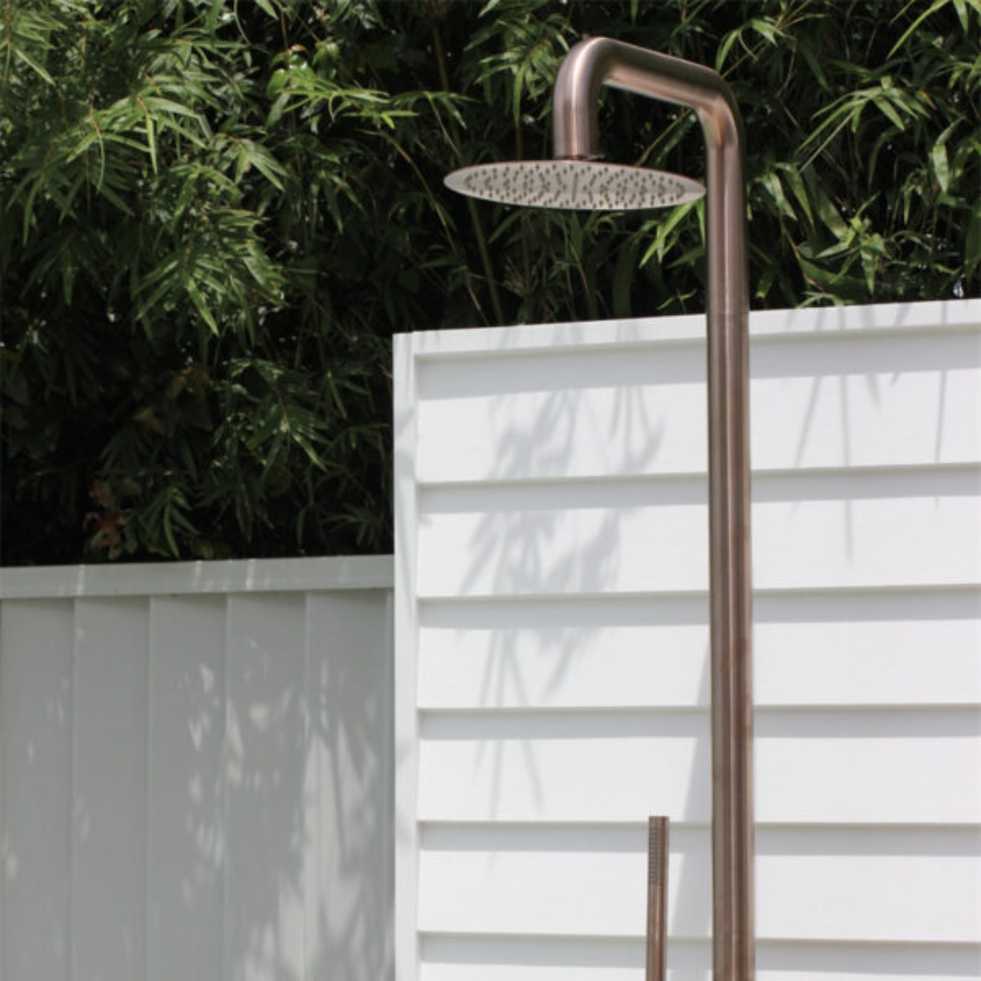 Buitendoucheset Capri – Indépendant – Douche de pluie & Douche à main - Bronze brossé