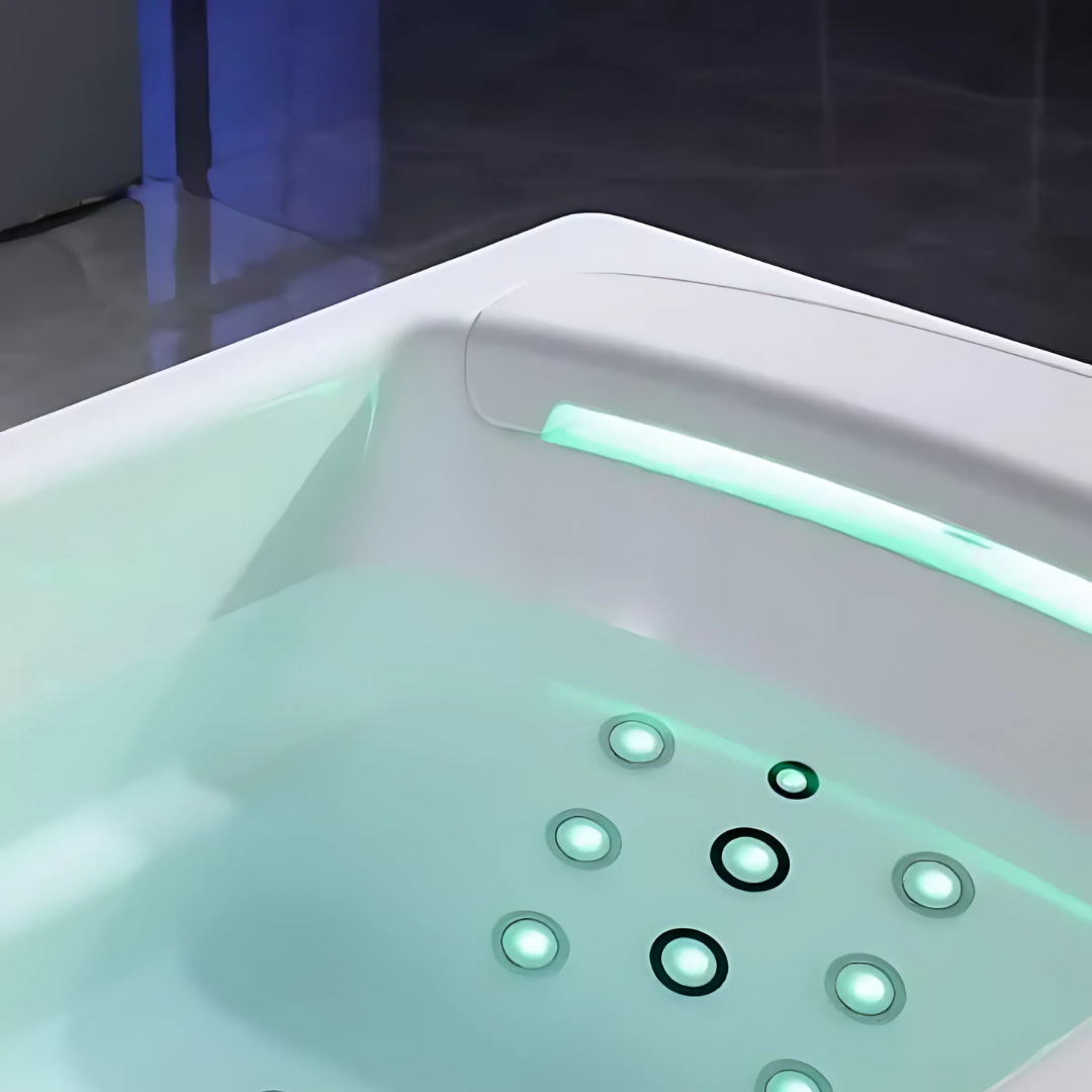 Baignoire de massage indépendante – Bellagio – Blanc brillant – 170x85x62 cm