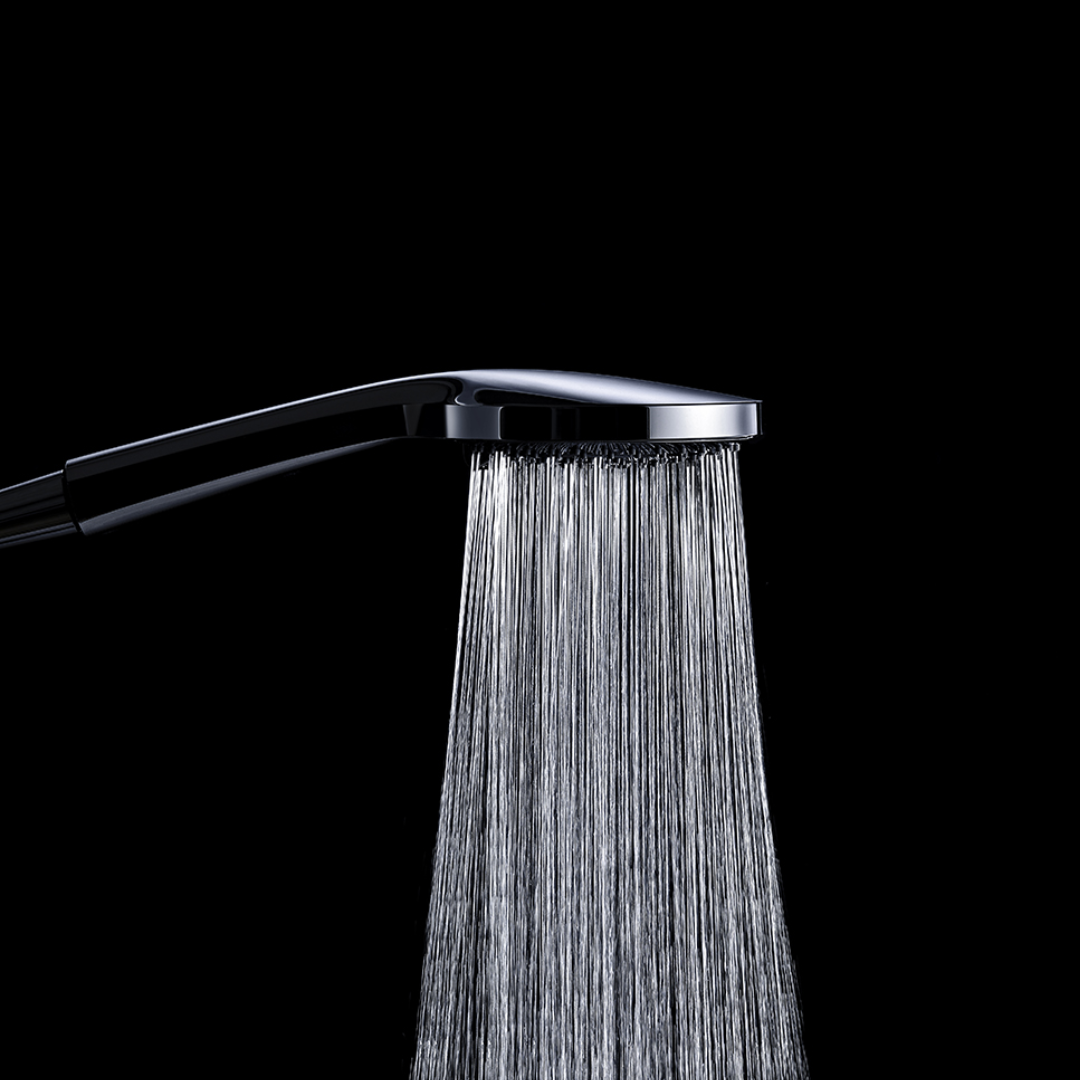 Douche à main avec barre coulissante - Valencia – Douche à air - Nickel brossé