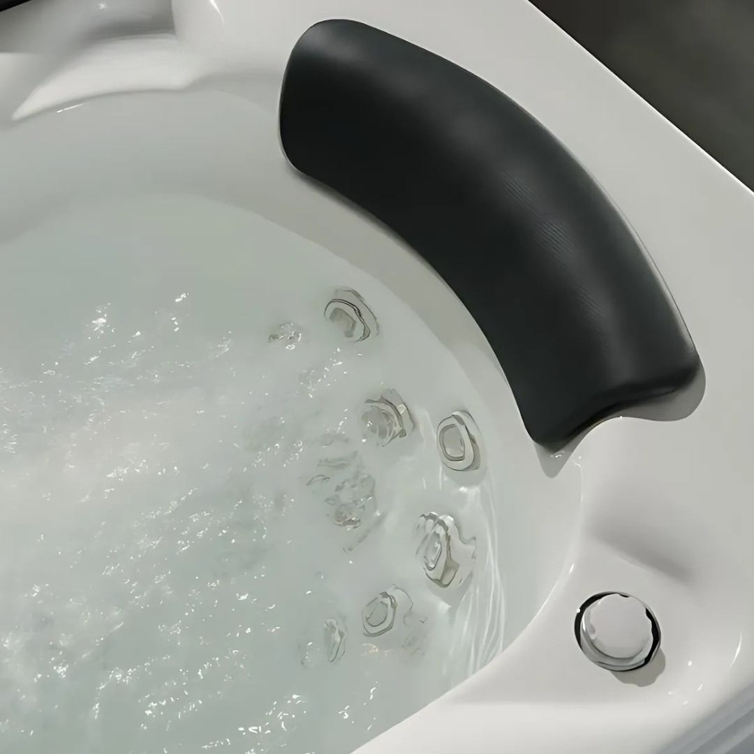 Opbouw Massagebad – Montréal – Glans Blanc – 171x81x58 cm