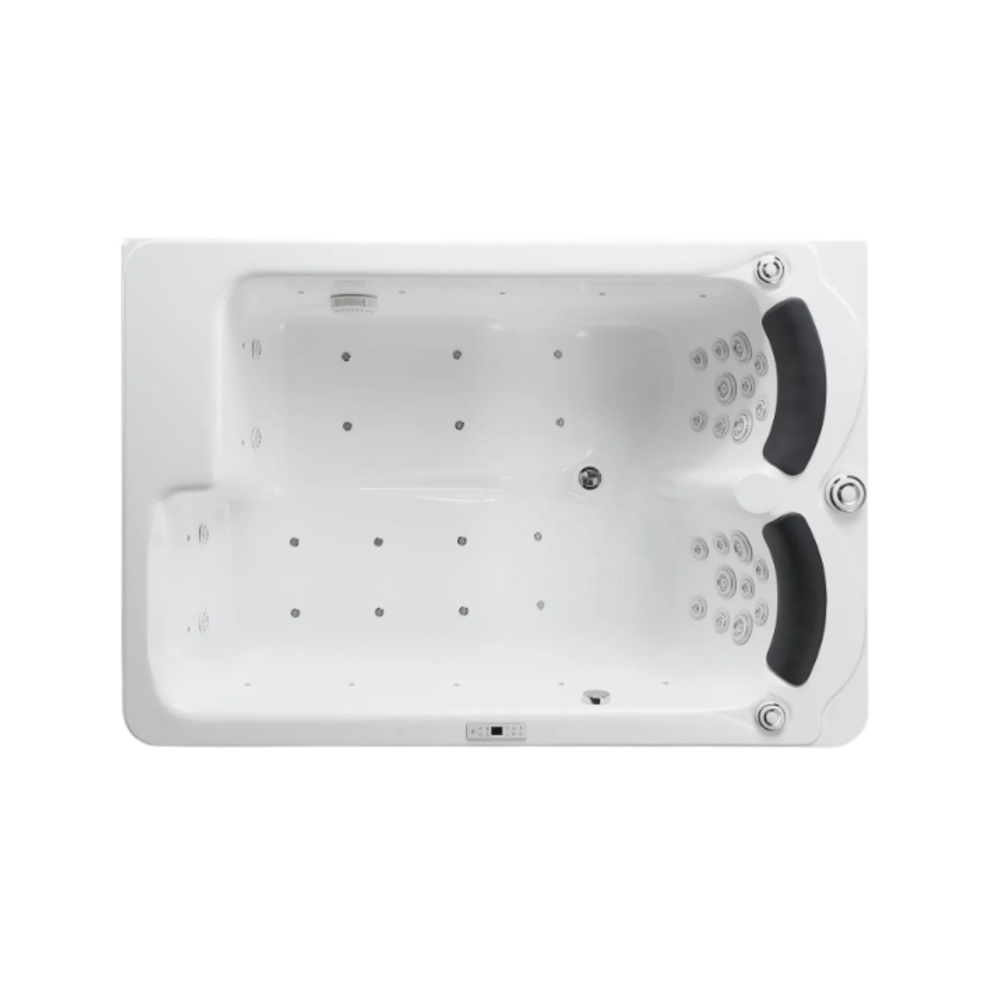 Opbouw Massagebad – Hamilton – Glans Blanc – 192x130x75 cm