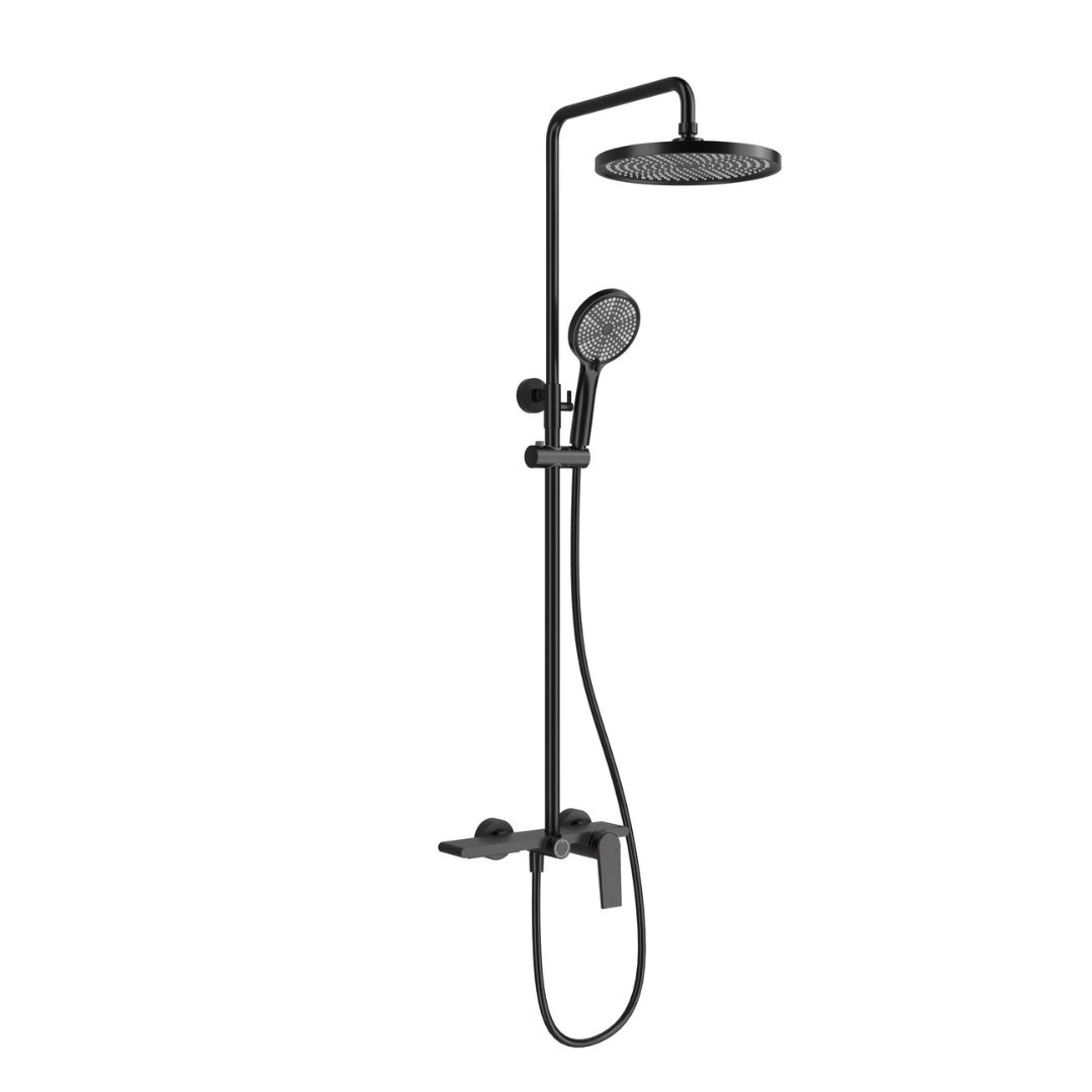 Robinet de baignoire indépendant Lisandro – Sortie d'eau en cascade – Nickel brossé