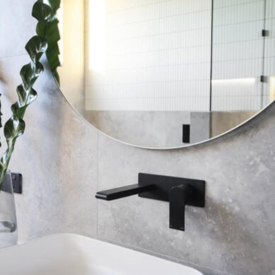 Robinet de lavabo encastré Portofino – Noir mat
