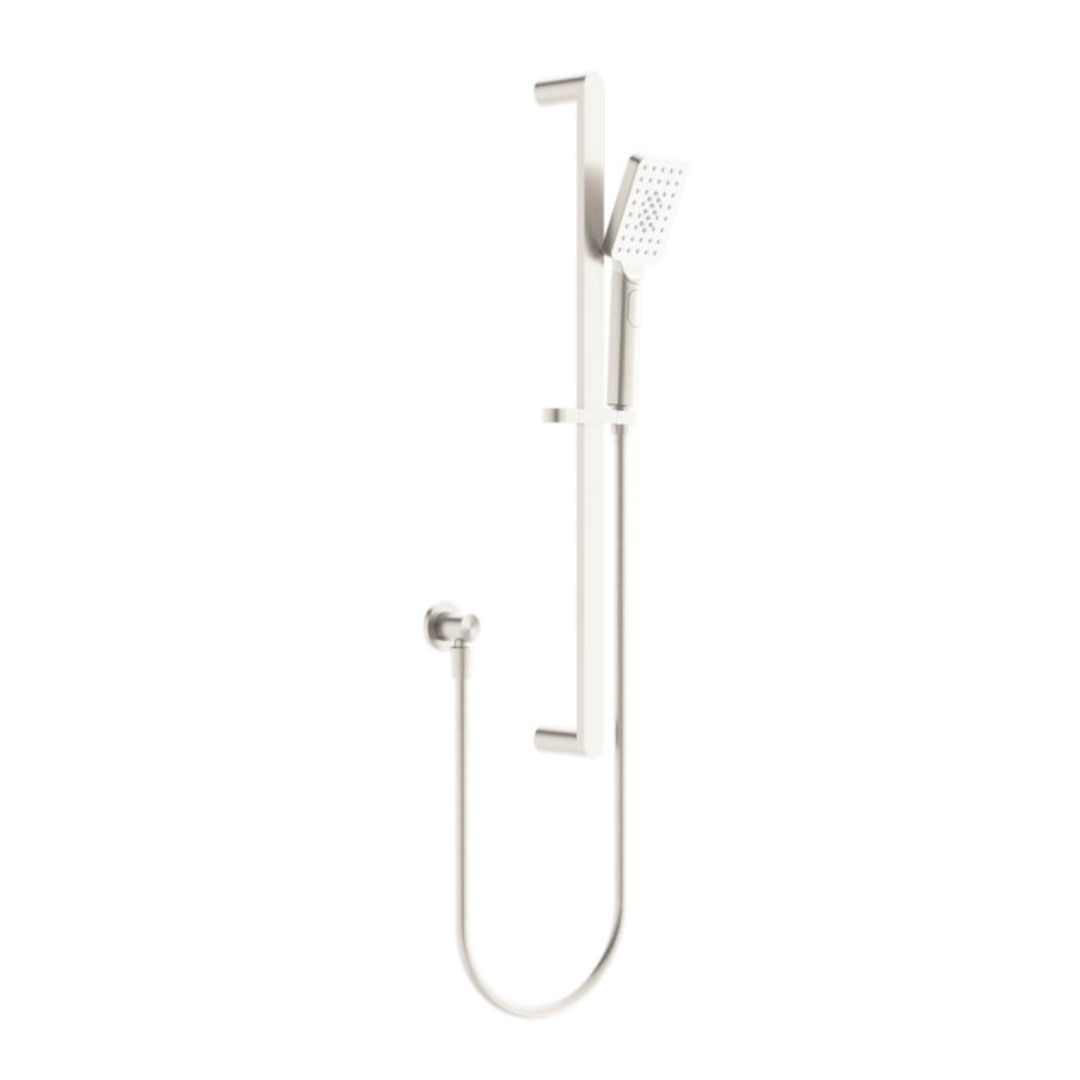 Douche à main avec barre coulissante Portofino – Nickel brossé