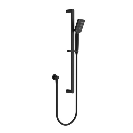 Douche à main avec barre coulissante Portofino – Noir mat