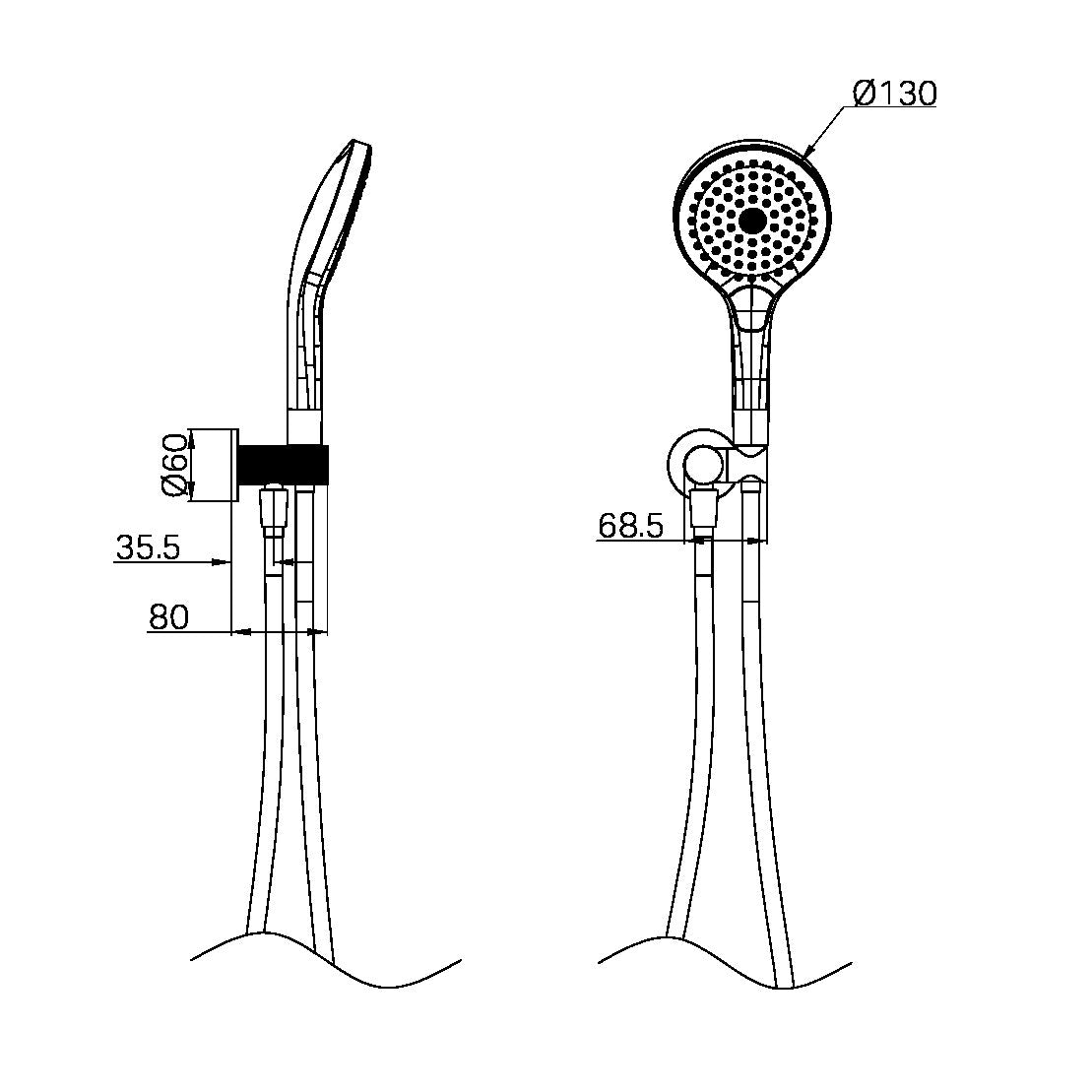 Douche à main Valencia – Douche à air II - Graphite