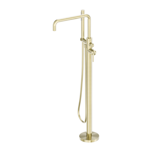 Robinet de baignoire indépendant Capri - Douche à main - Or brossé