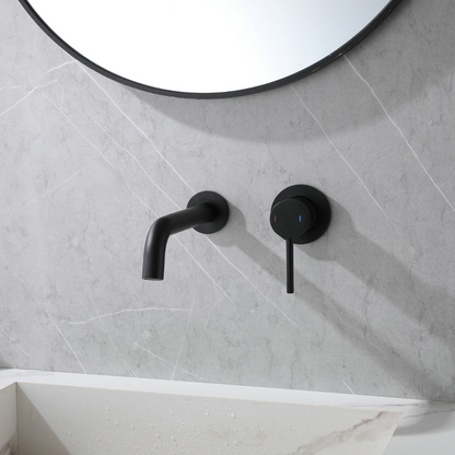 Robinet de lavabo encastré Angelica - Noir mat