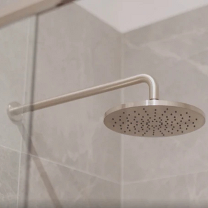 Ensemble de douche à effet pluie encastré thermostatique Valencia - Douche à air II - Nickel brossé