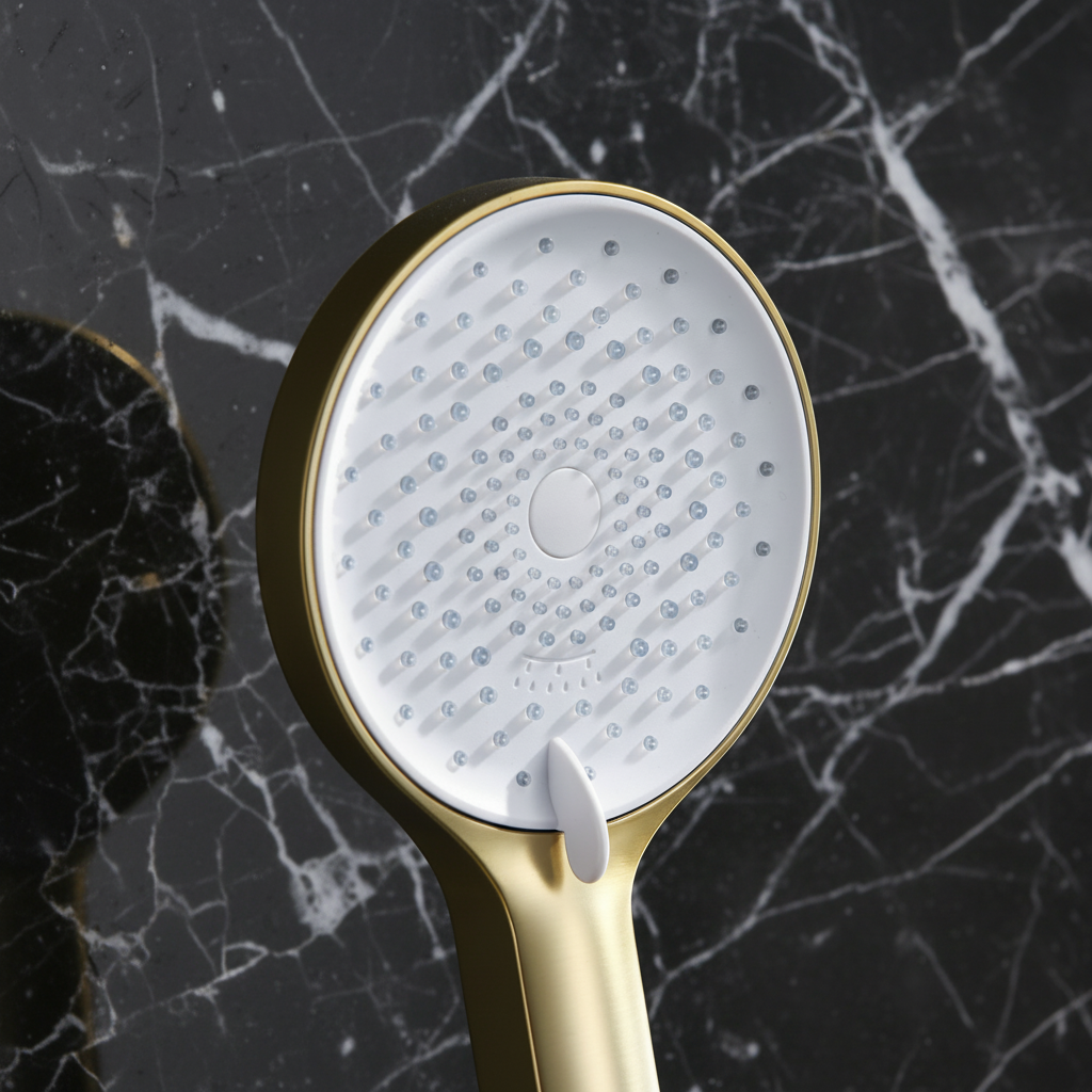 Panneau de douche thermostatique Marcelo – Affichage numérique - Or brossé