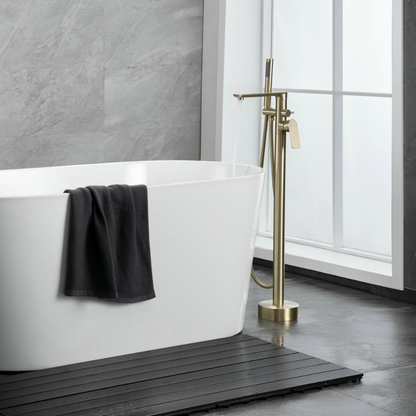 Robinet de baignoire indépendant Emilia - Or brossé