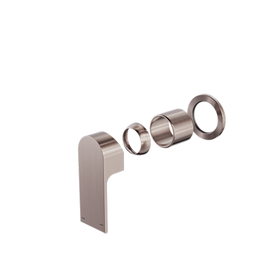 Regendoucheset Portofino - Bronze brossé - Avec robinet mélangeur encastré