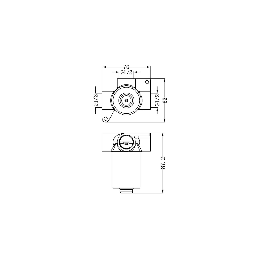 Robinet encastré Valencia - 1 trou - Graphite
