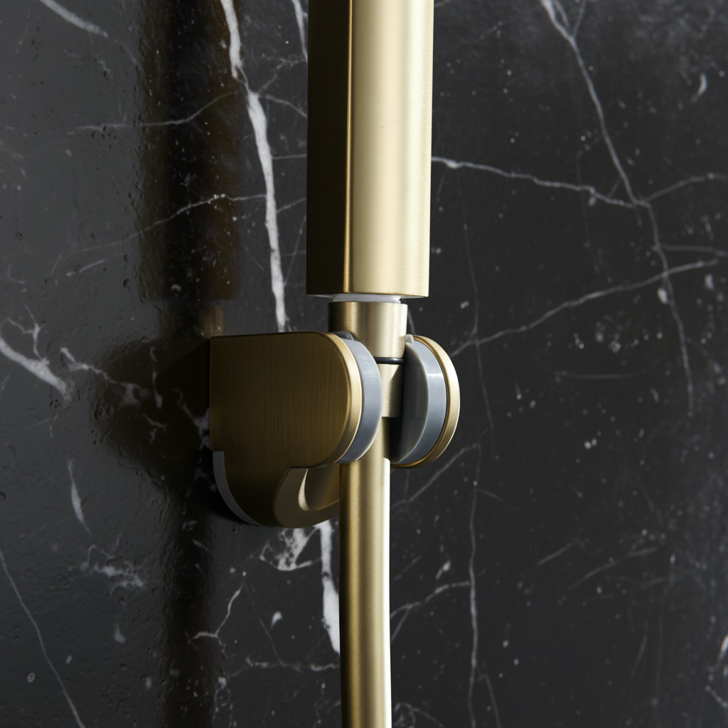 Panneau de douche thermostatique Marcelo – Affichage numérique - Or brossé