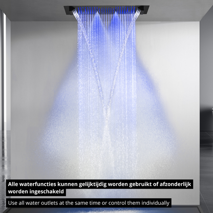 Robinet de lavabo haut Angelica - Noir mat