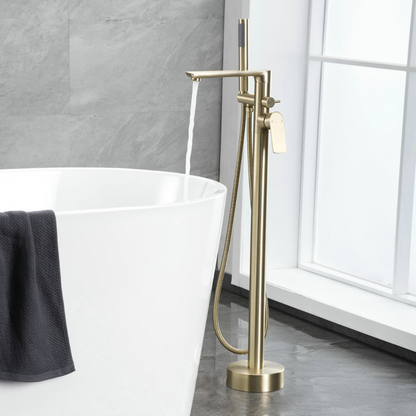 Robinet de baignoire indépendant Emilia - Or brossé