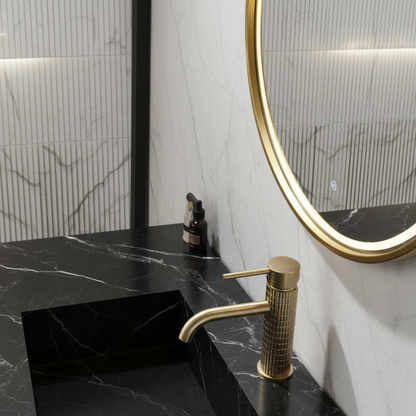 Opbouw wastafelkraan Angelica - Or doré brossé