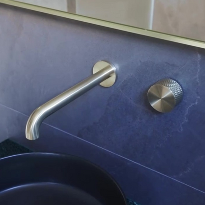 Robinet de lavabo encastré Valencia – Progressif - Or brossé