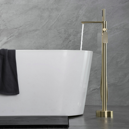 Robinet de baignoire indépendant Emilia - Or brossé