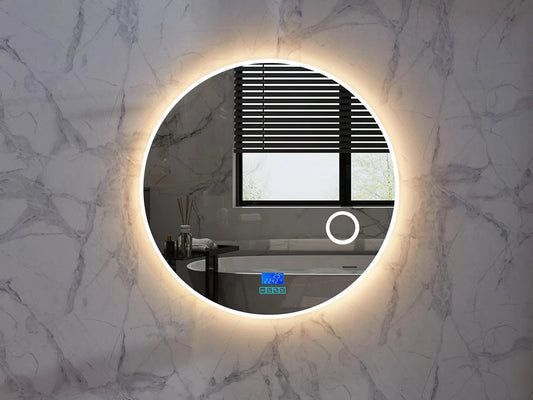 Miroir de salle de bain LED - Bluetooth - Marbella 100x100cm