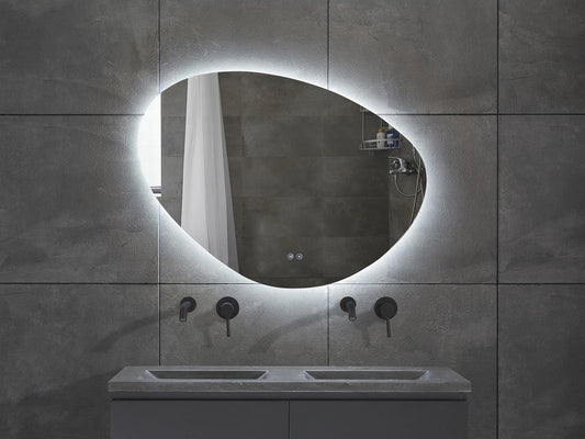 Miroir de salle de bain LED - Horizontal ou vertical - Alessia 100x80cm