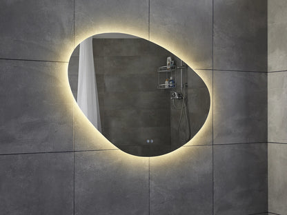 Miroir de salle de bain LED - Horizontal ou vertical - Alessia 100x80cm