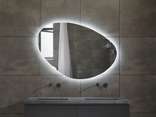 Miroir de salle de bain LED - Horizontal ou vertical - Alessia 120x90cm