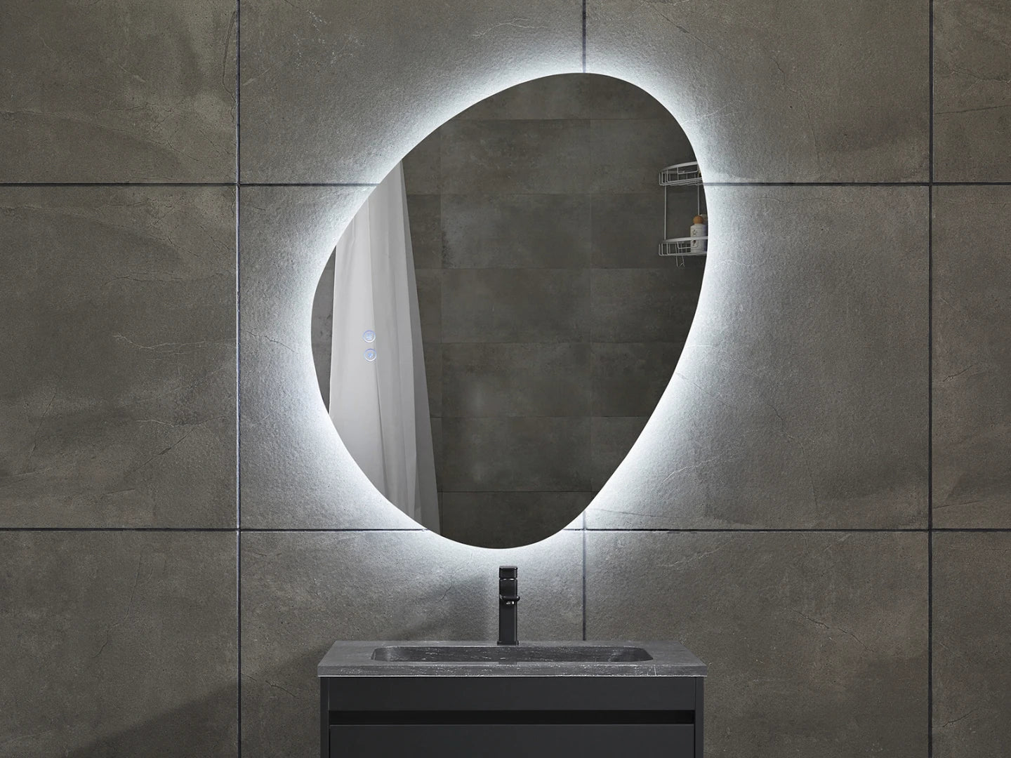 Miroir de salle de bain LED - Horizontal ou vertical - Alessia 120x90cm