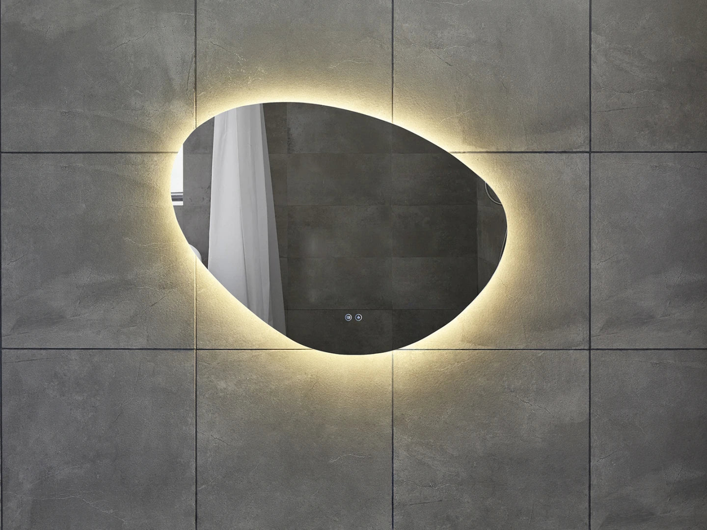 Miroir de salle de bain LED - Horizontal ou vertical - Alessia 120x90cm