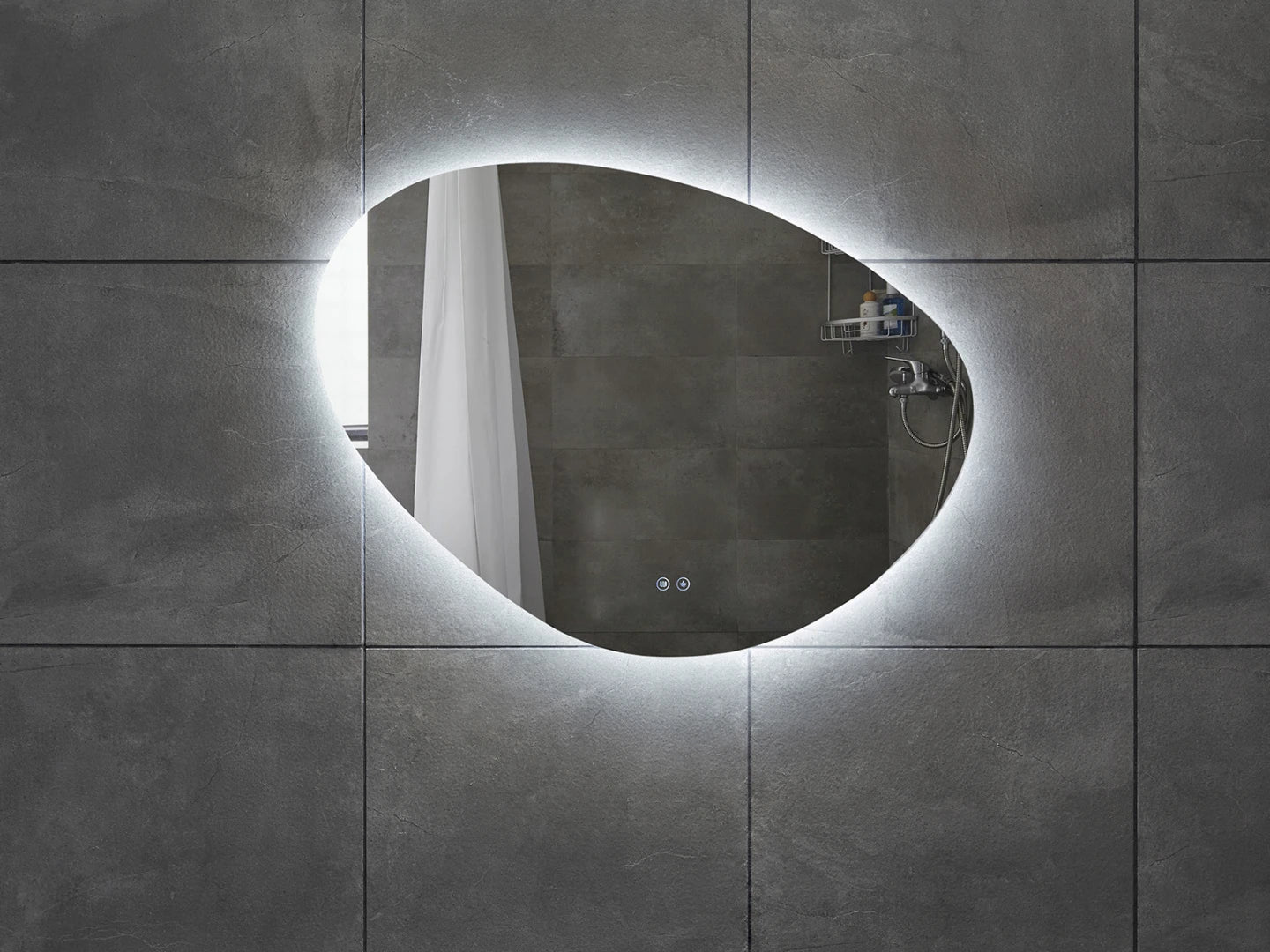Miroir de salle de bain LED - Horizontal ou vertical - Alessia 120x90cm