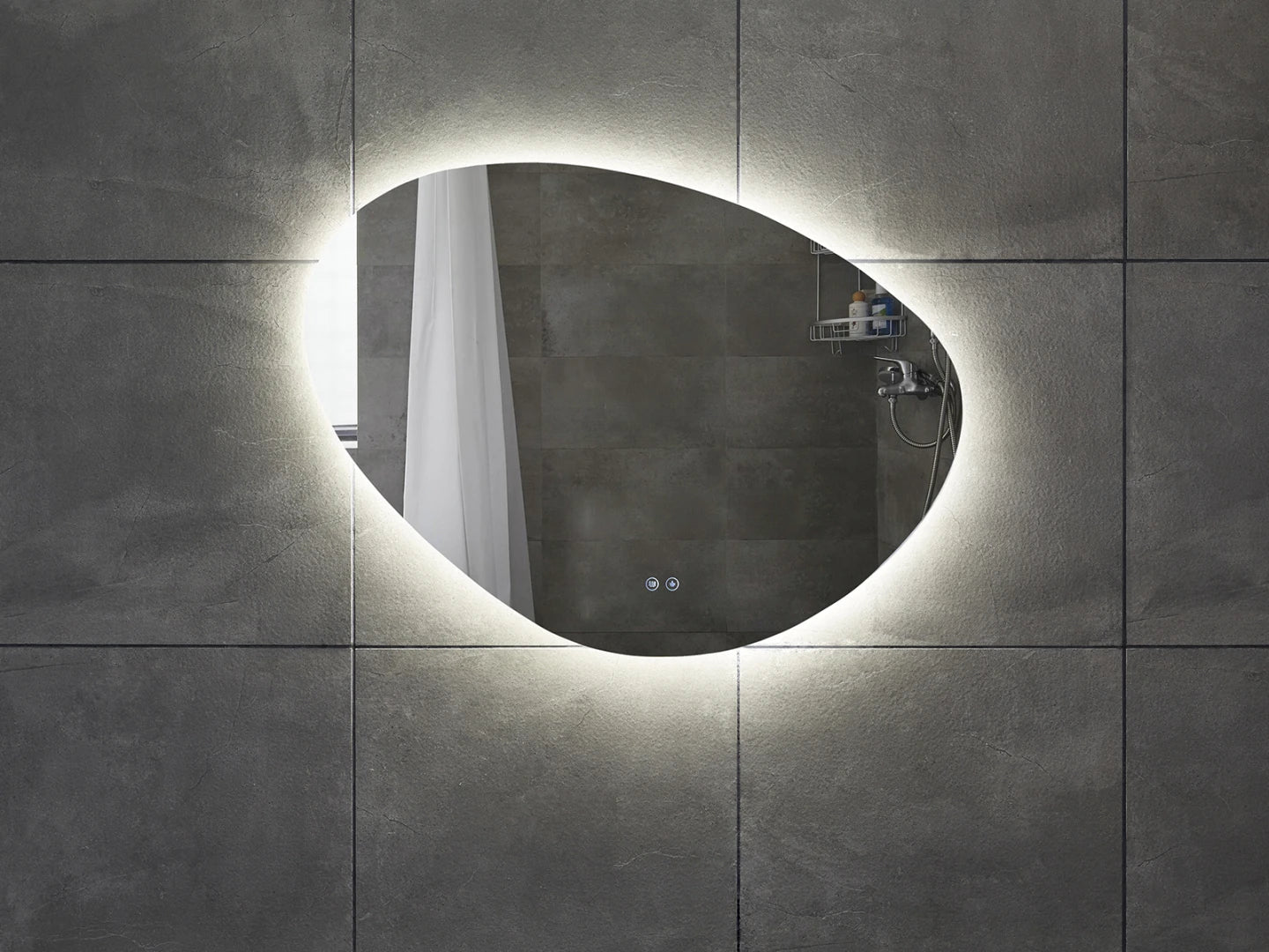 Miroir de salle de bain LED - Horizontal ou vertical - Alessia 120x90cm