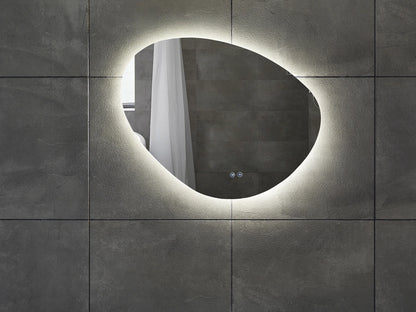 Miroir de salle de bain LED - Horizontal ou vertical - Alessia 80x70cm