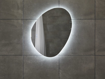 Miroir de salle de bain LED - Horizontal ou vertical - Alessia 80x70cm