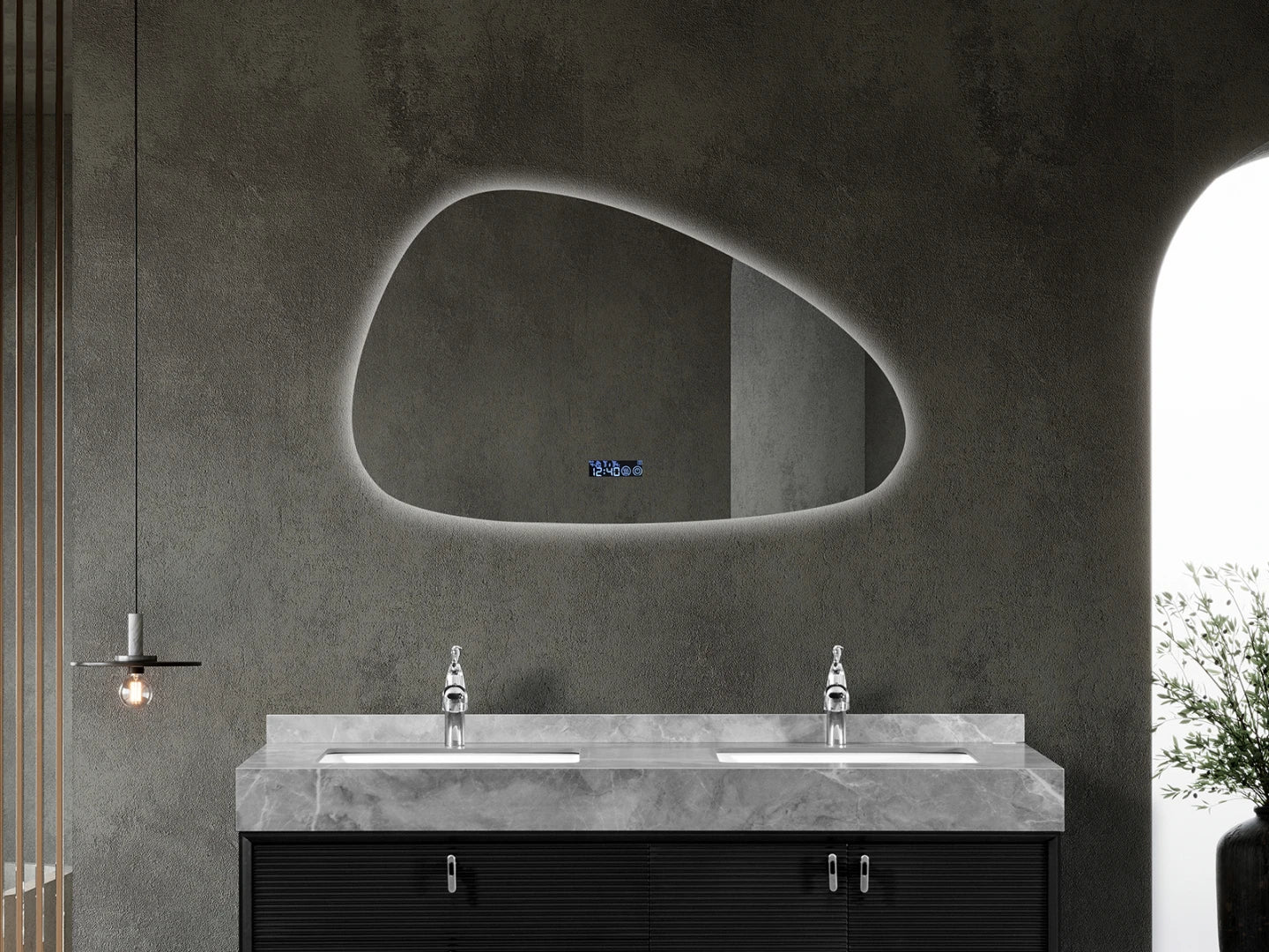 Miroir de salle de bain LED - Serena 100x62cm