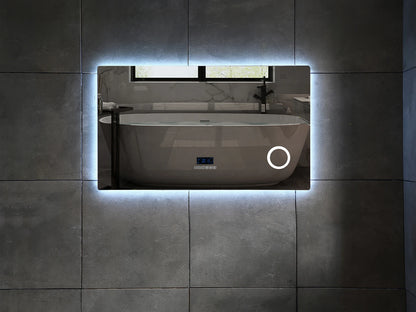 Miroir de salle de bain LED - Bluetooth - Lorenzo 100x70cm
